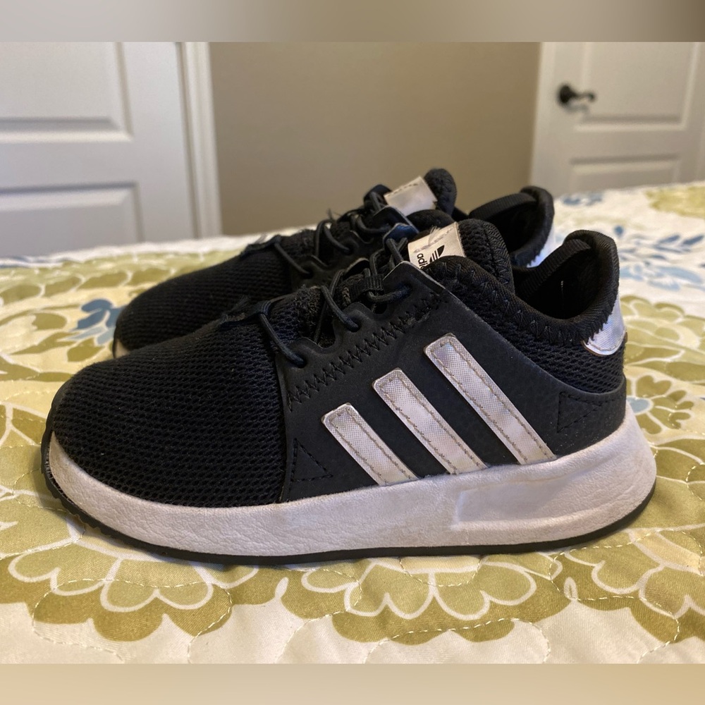 adidas Black X_PLR Athletic Shoes Sneakers Kids Black Sz 9. Unisex EUC